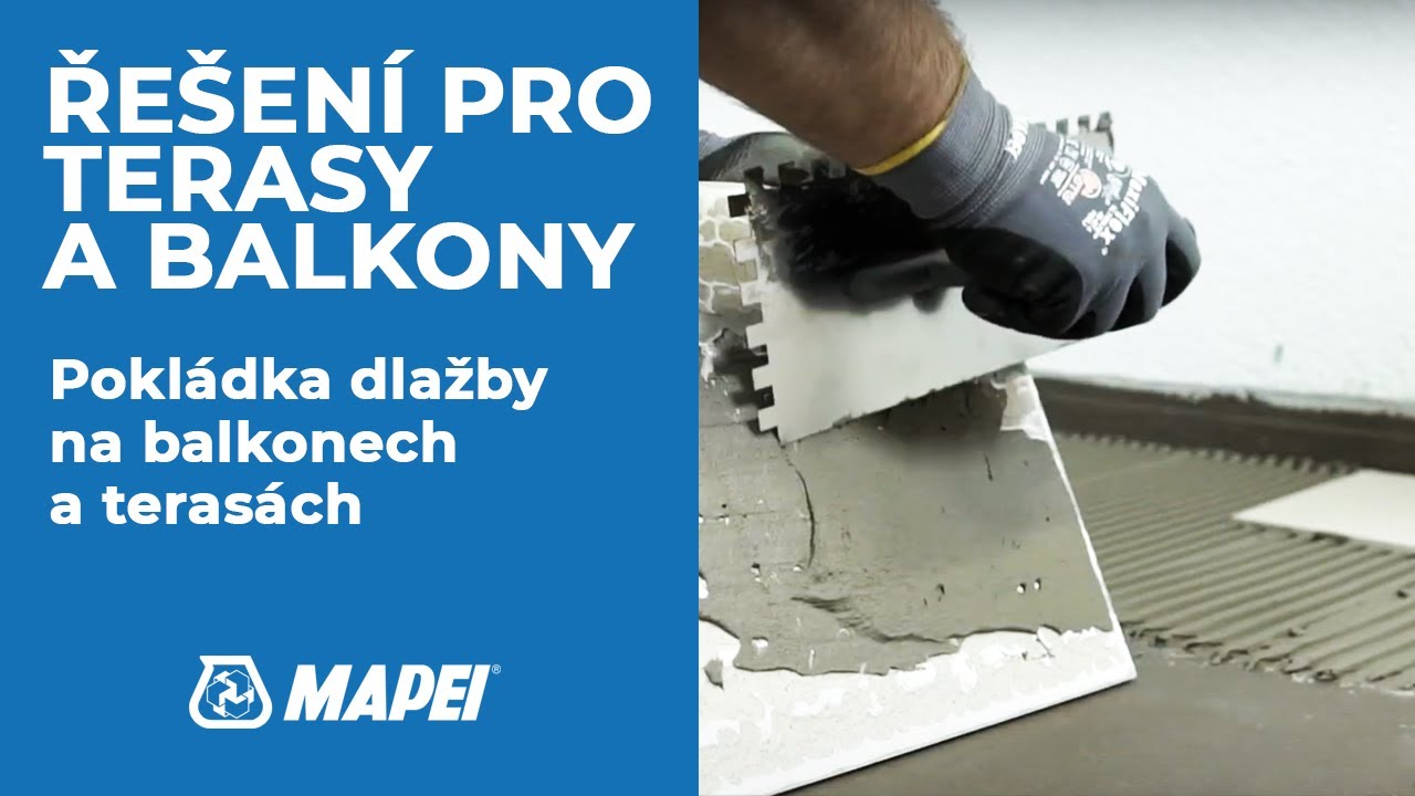 Pokládka dlažby na balkonech a terasách