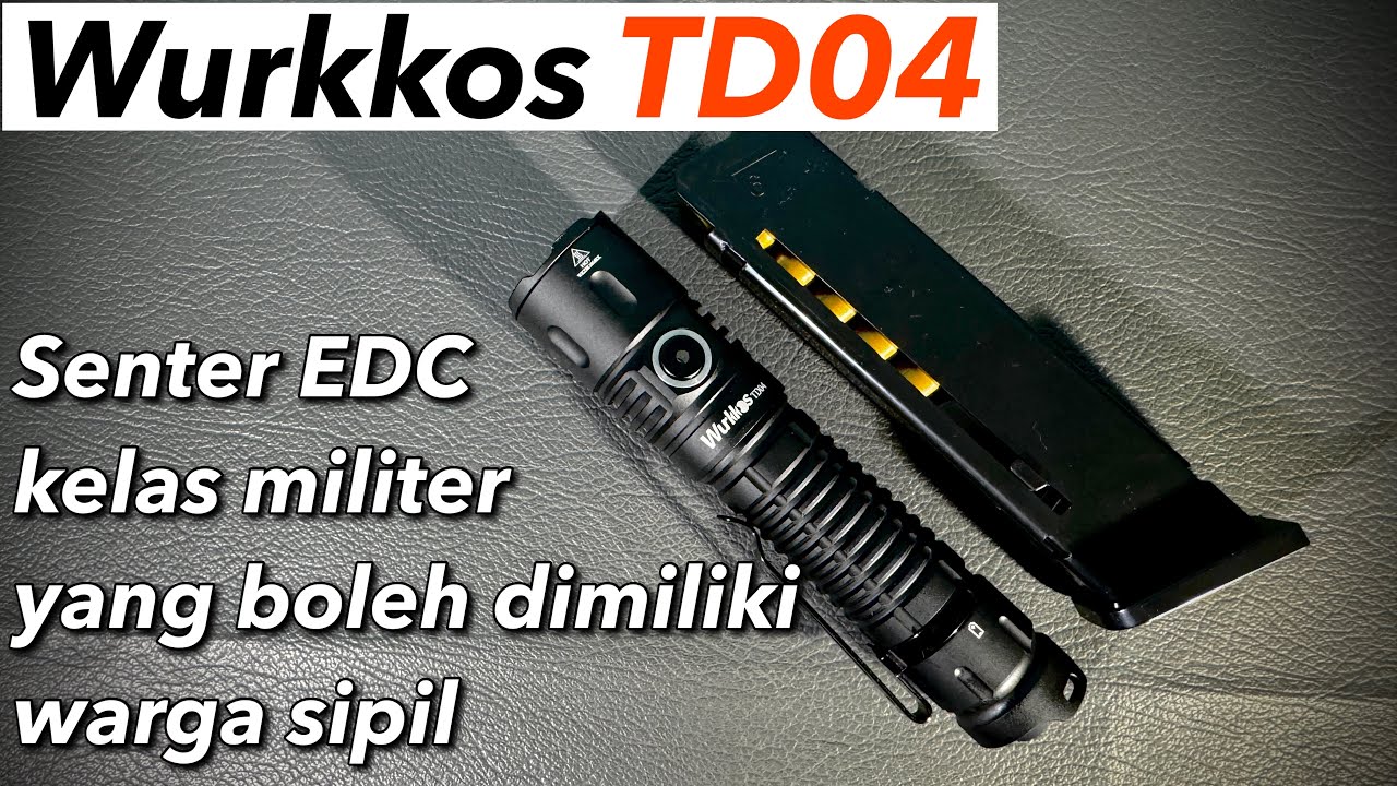 Test simulasi tempur dengan senter EDC kelas militer super terang Wurkkos TD04