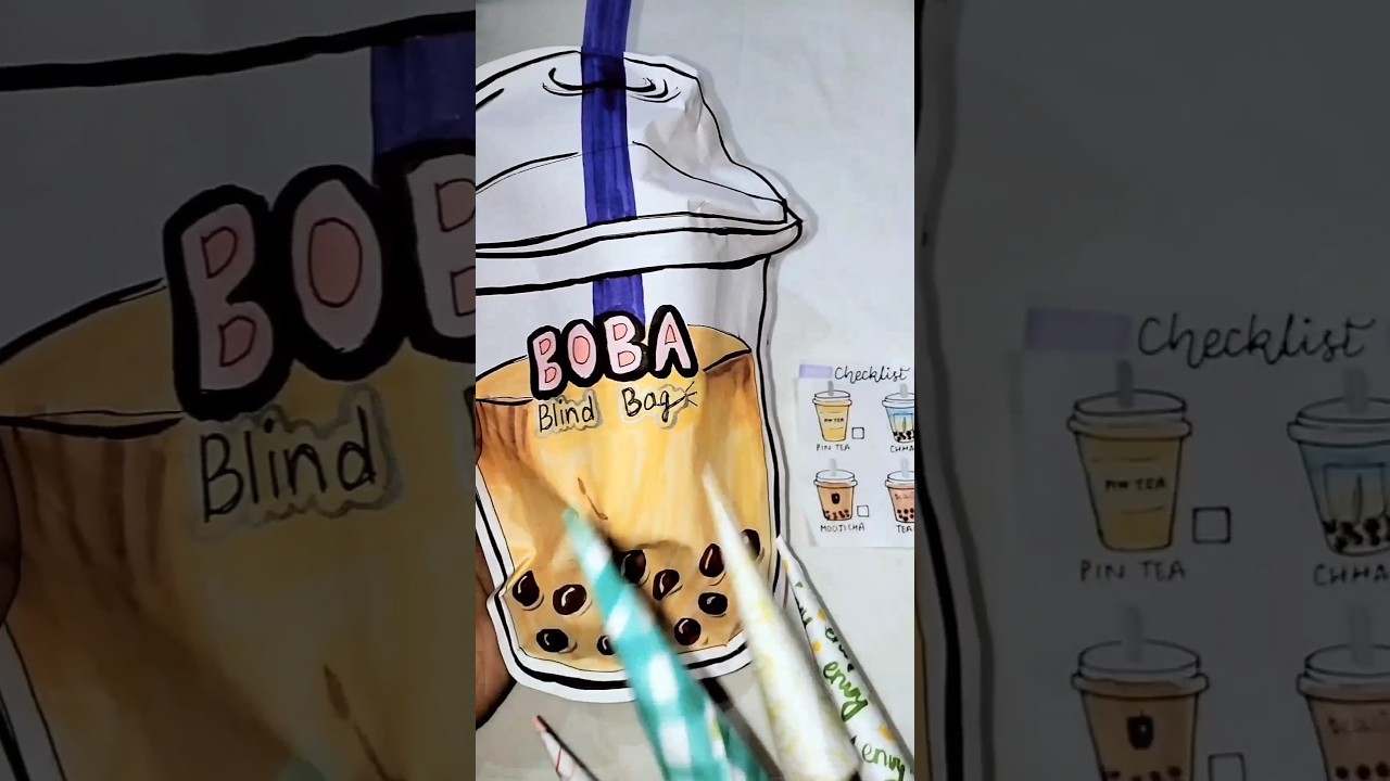 Boba Blind Bag! #asmr #blindbag #unboxing #diy #craft #boba