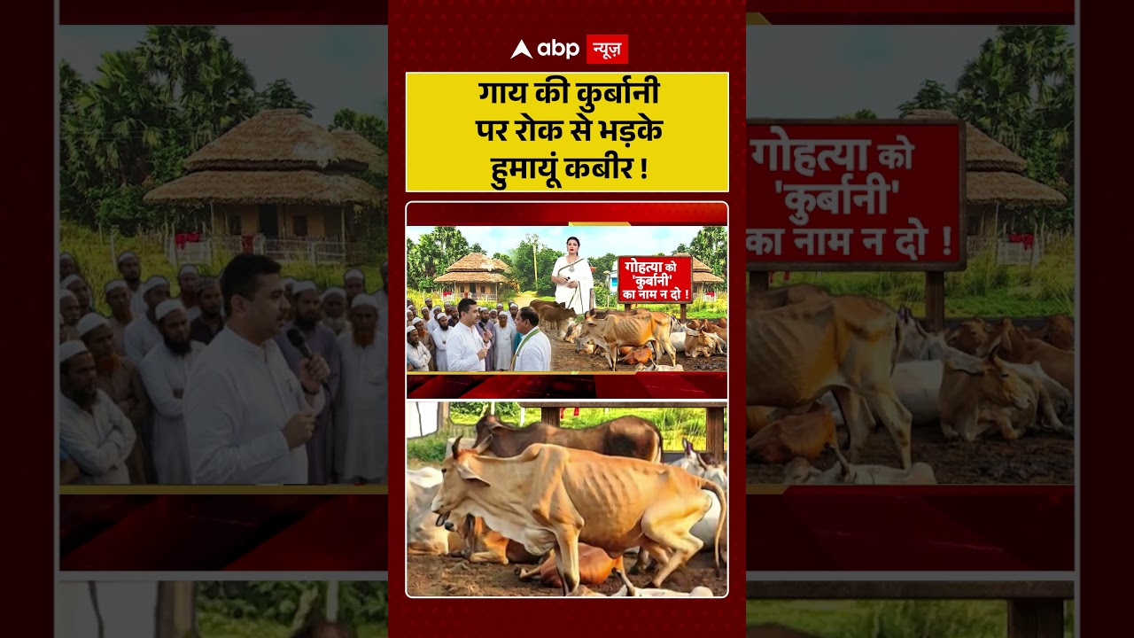 Bengal Bakrid Controversy : 'गाय की कुर्बानी पर रोक से भड़के हुमायूँ  कबीर! | #shorts #humayunkabir