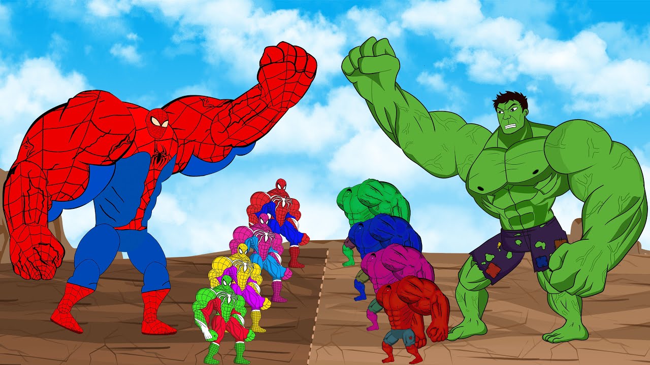 Evolution of Hulk vs Evolution of Spider-Man [2025]: Who Will Win? | SUPER HEROES MOVIE ANIMATION