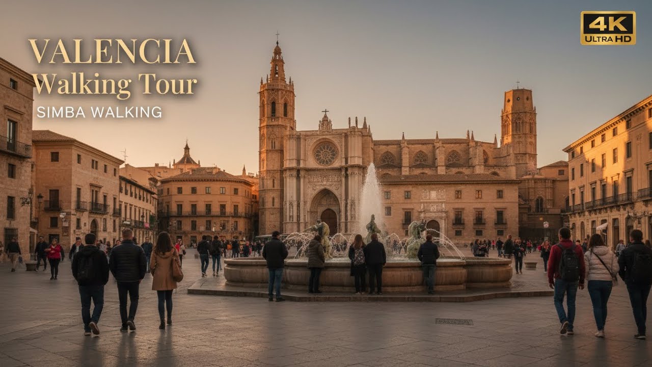 You’ll Fall in Love With Valencia 🇪🇸 | 4K Walking Tour from Torres de Serranos to the Cathedral