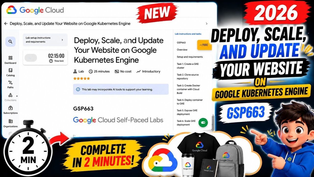 Deploy, Scale, and Update Your Website on Google Kubernetes Engine | GSP663