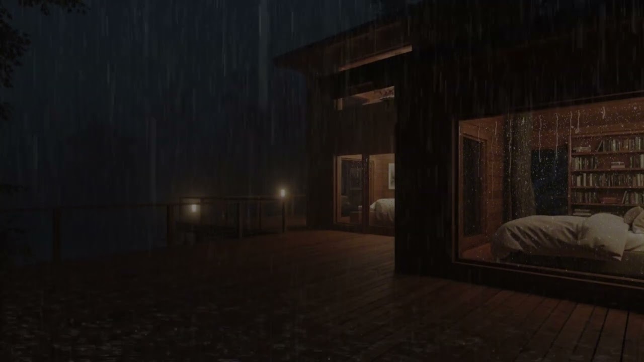 Calm Night Rain Sounds | Gentle Rain Ambience for Sleep, Study & Relaxation