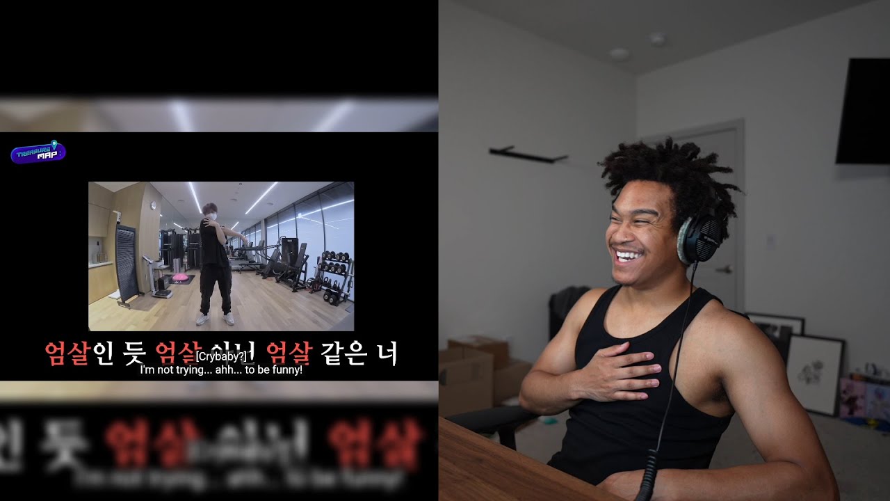 [TREASURE MAP] EP.45,46📹T-LOG 트레저 미공개 자작곡 최초 공개 📹 T-log 공백기 일상 셀프캠 / Mukbang, OOTD etc. - REACTION