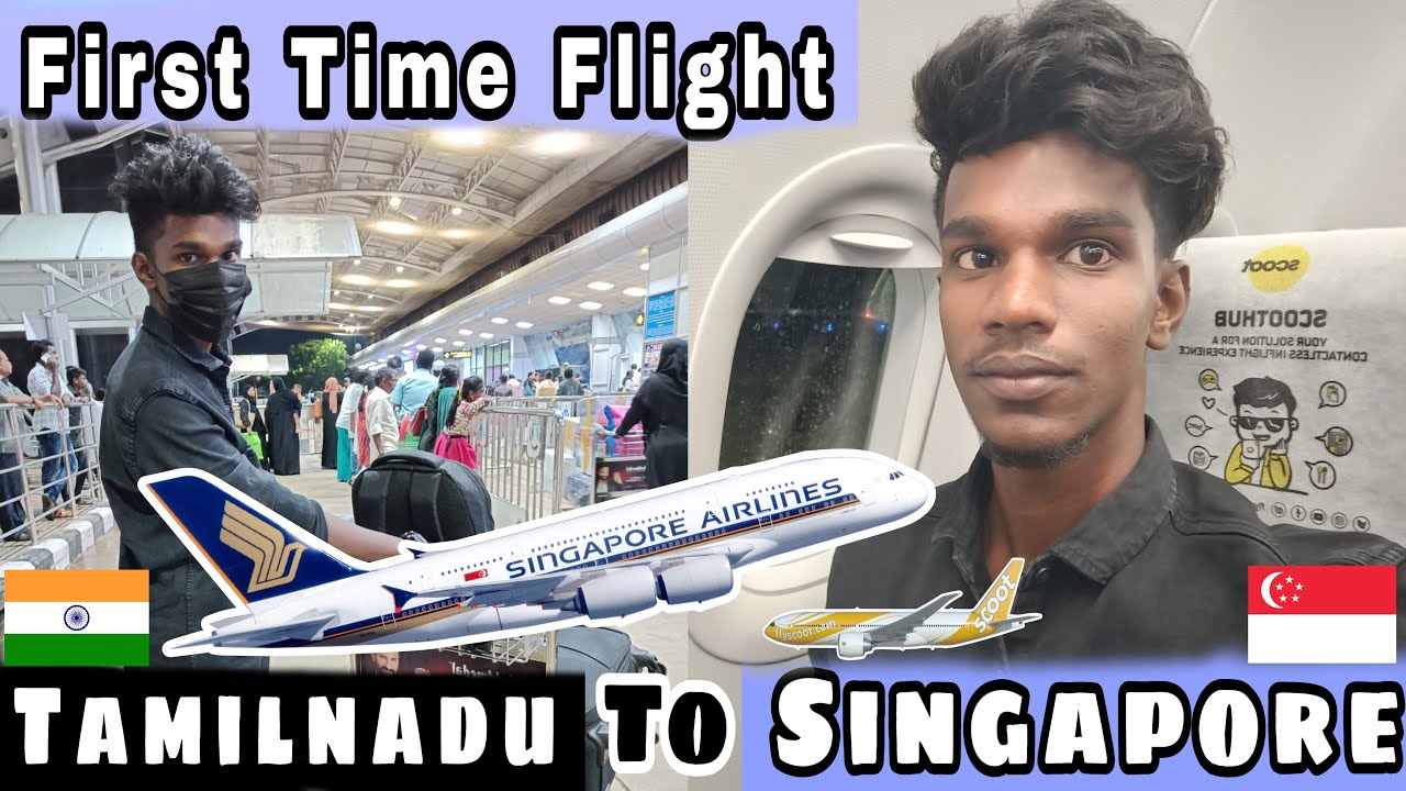 First Time Flight Travel ✈✈️ | 🔥Tamil Nadu🇮🇳🇸🇬 to Singapore 🥳 | Tamil