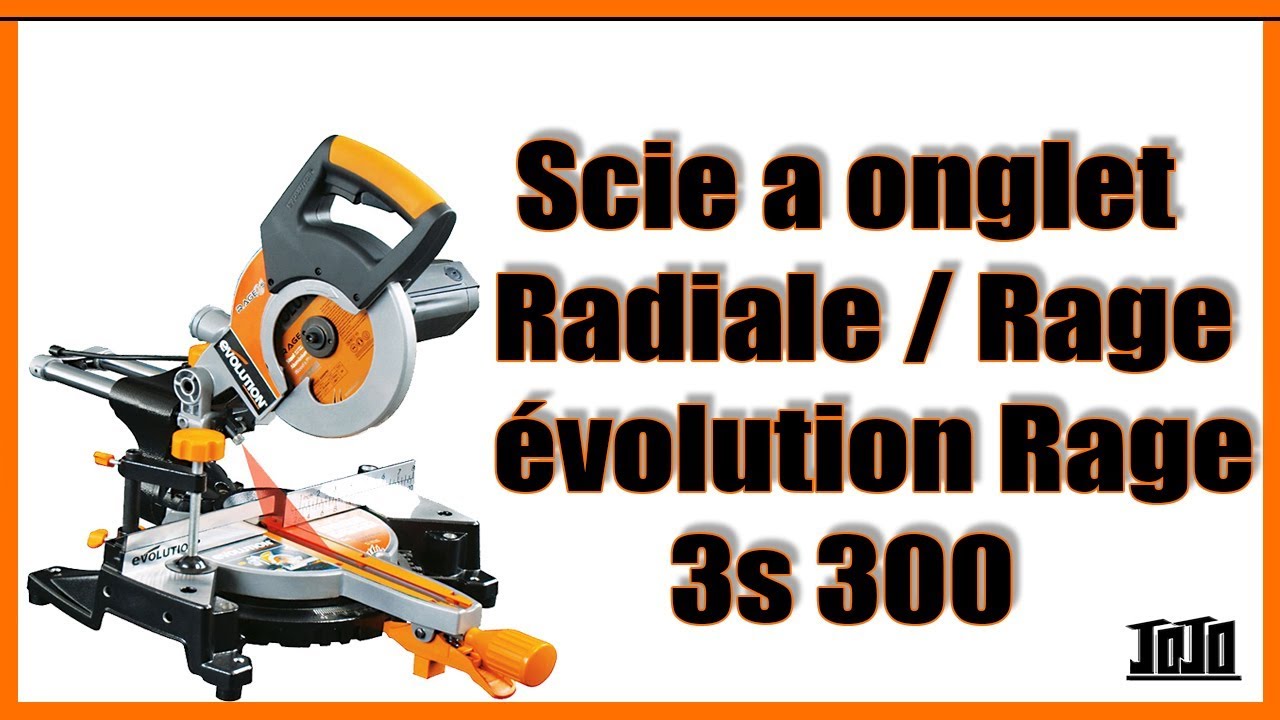 Scie à onglet radiale / EVOLUTION RAGE 3 S / Leroy Merlin ✔️