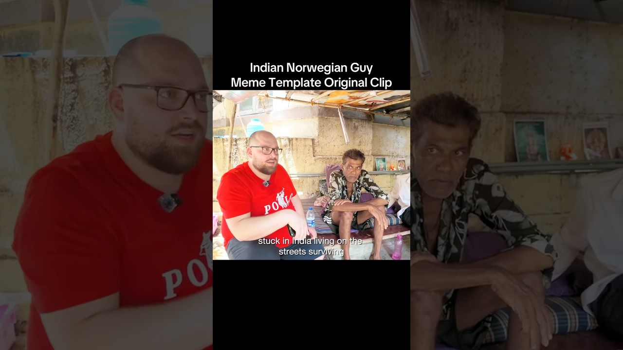 Indian Norwegian Guy Meme Template Original Clip #india #memes #norway #indian #shorts