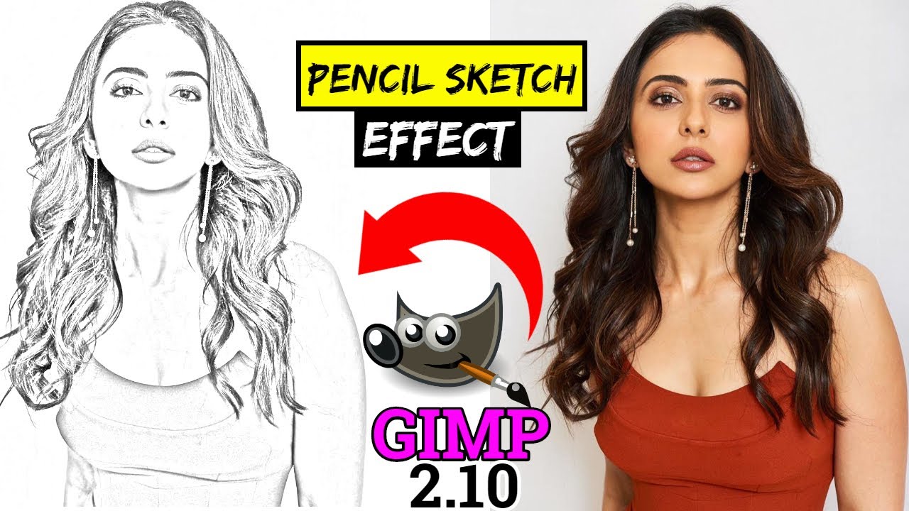 How to Convert an Image into Pencil Sketch || GIMP 2.10