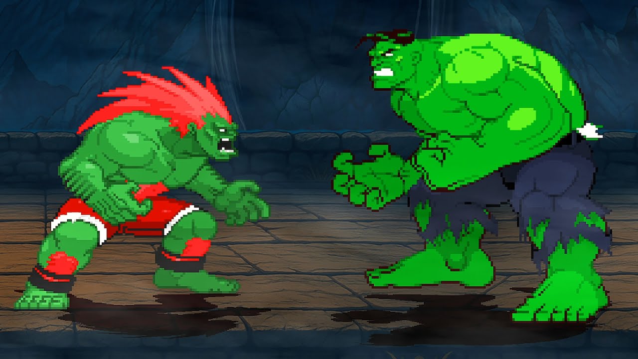 Shin Blanka Vs. WorldBreaker Hulk - Green to Greener