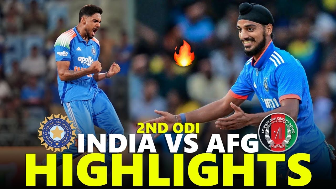 India vs Afghanistan Highlights 2nd ODI 2026 | IND VS AFG HIGHLIGHTS 2026
