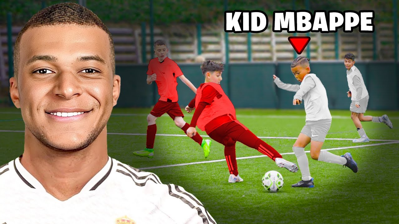 8 Year Old Kid Mbappe vs. Pro Footballers In 6v6 Tournament