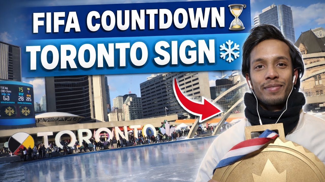 FIFA COUNTDOWN ⏳TORONTO SIGN ❄️ HINDI VLOG-02