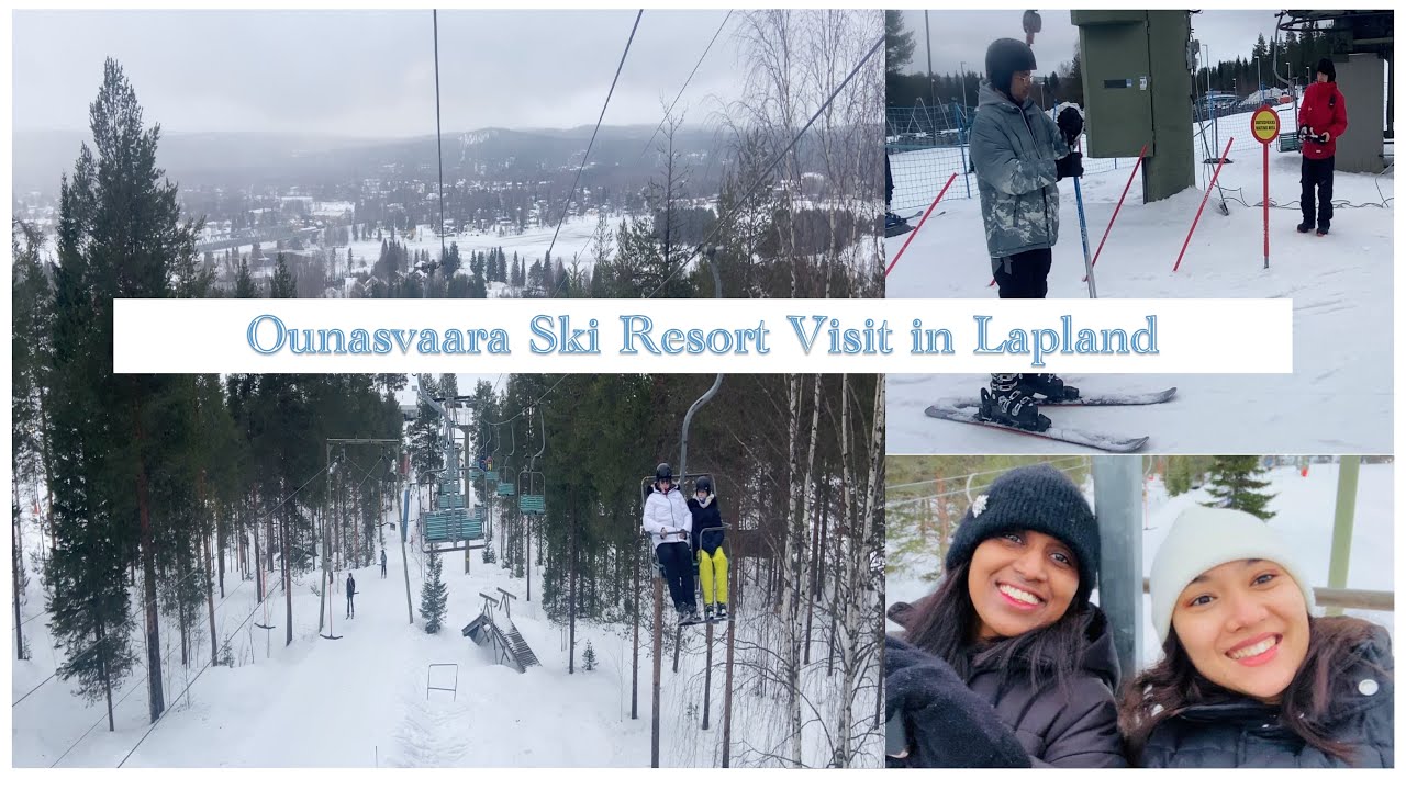 First Time Ski in Lapland | Ounasvaara Ski Resort | Nepali Student in Finland | #nepal #students