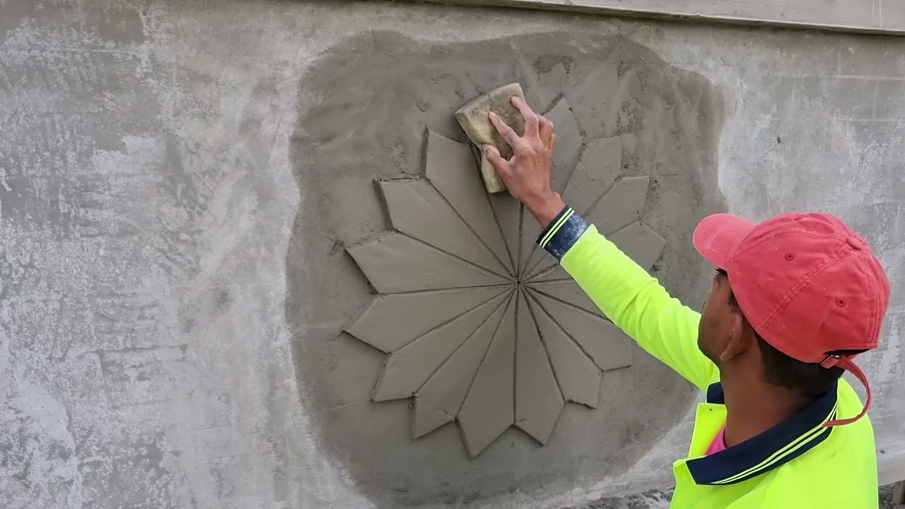 how to make art design flower plaster