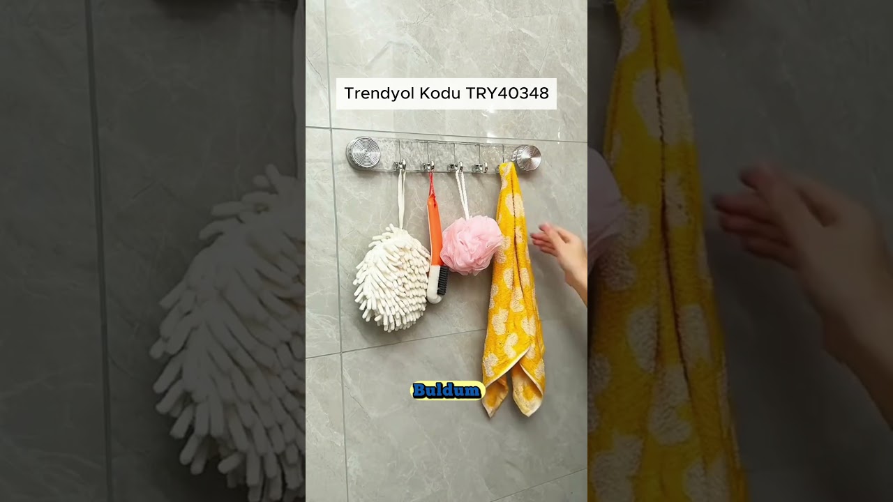 Güçlü Vantuzlu Şeffaf Askılık  Trendyol Kodu TRY40348 