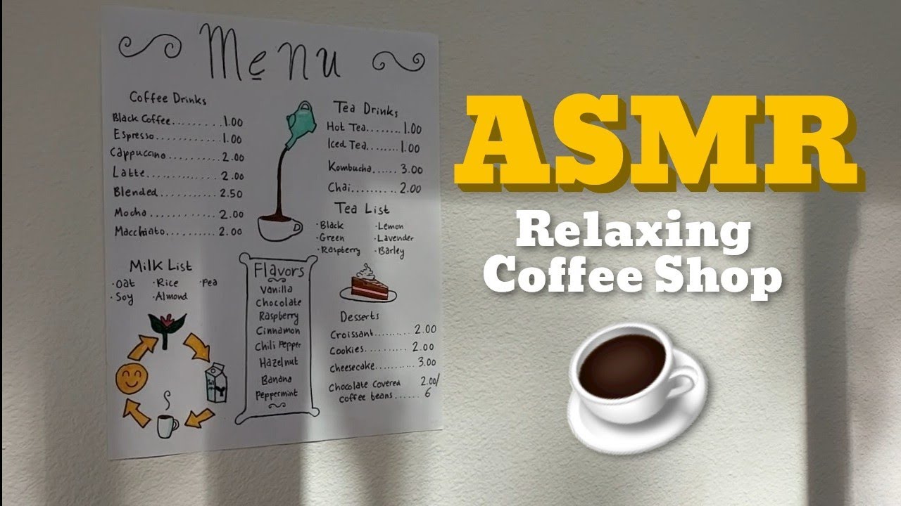 Ролевая игра ASMR в кофейне