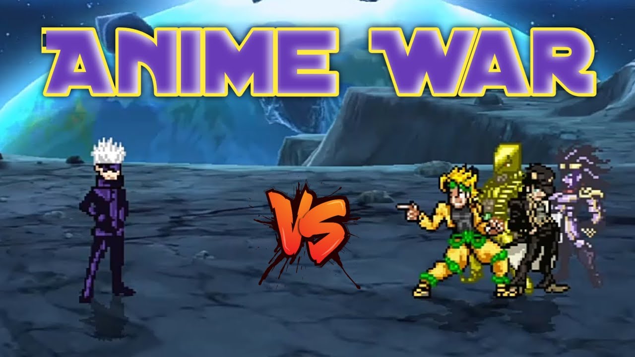 Gojo Satoru V5 VS Dio K1 (V2) & Jotaro K1 (V2) in Jump Force Mugen 🔥