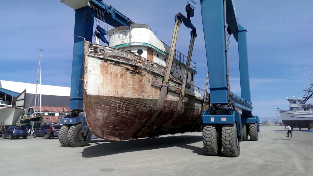 Western Flyer Restoration EP2 Moving a Wooden Boat