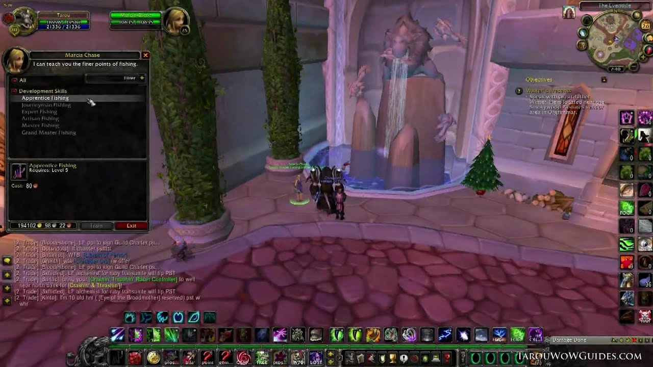 How to Easily Level Fishing 1-450 in the World of Warcraft!