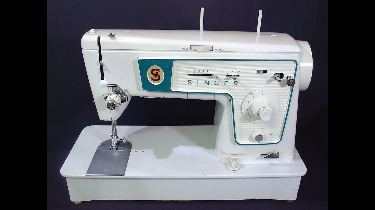 Singer 467 sewing machine slideshow and sewing test