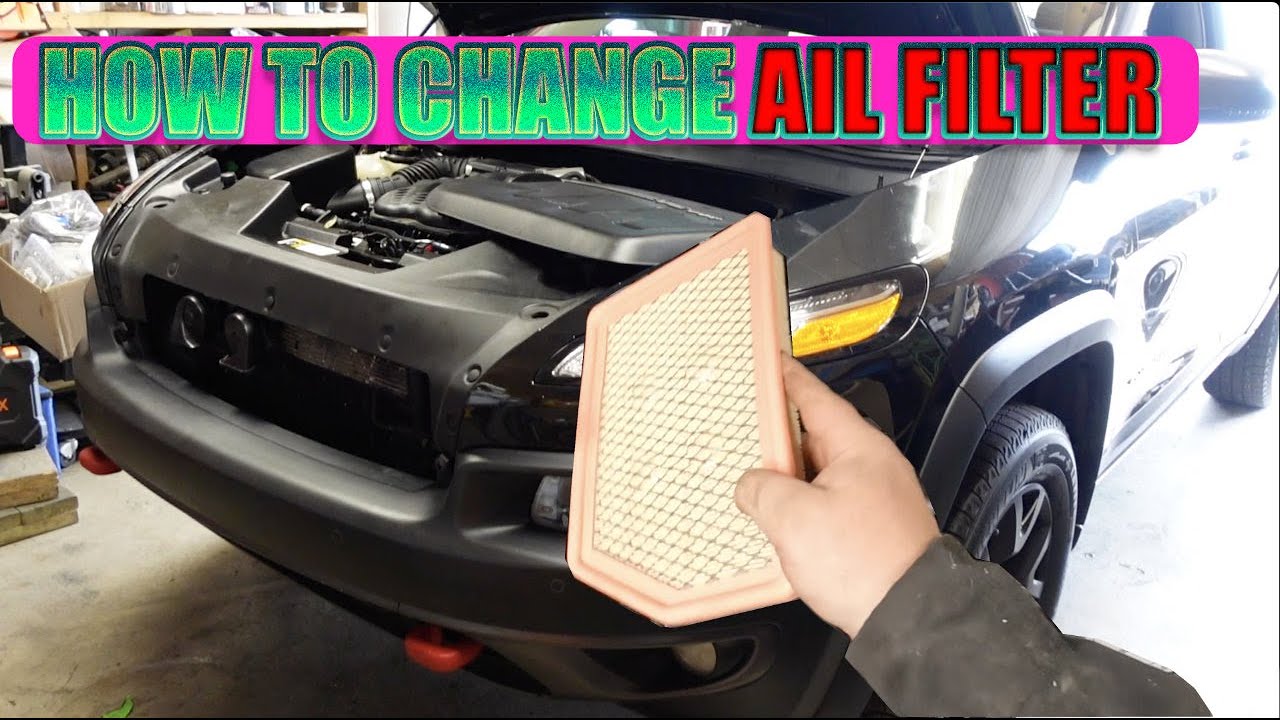 HOW TO CHANGE AIR FILTER JEEP CHEROKEE KL 2013 - 2023