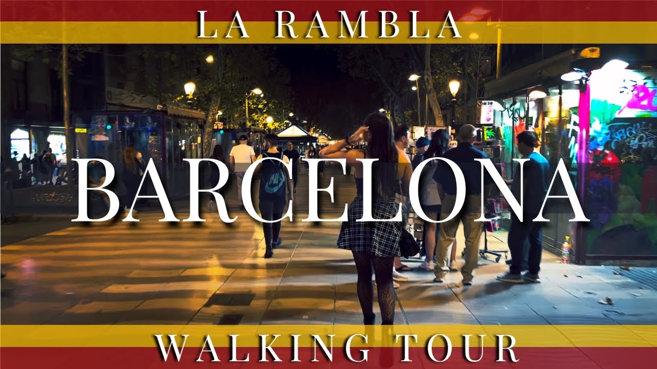🇪🇸 БАРСЕЛОНА — пешеходная экскурсия. La Rambla - Самая популярная улица. Испания.