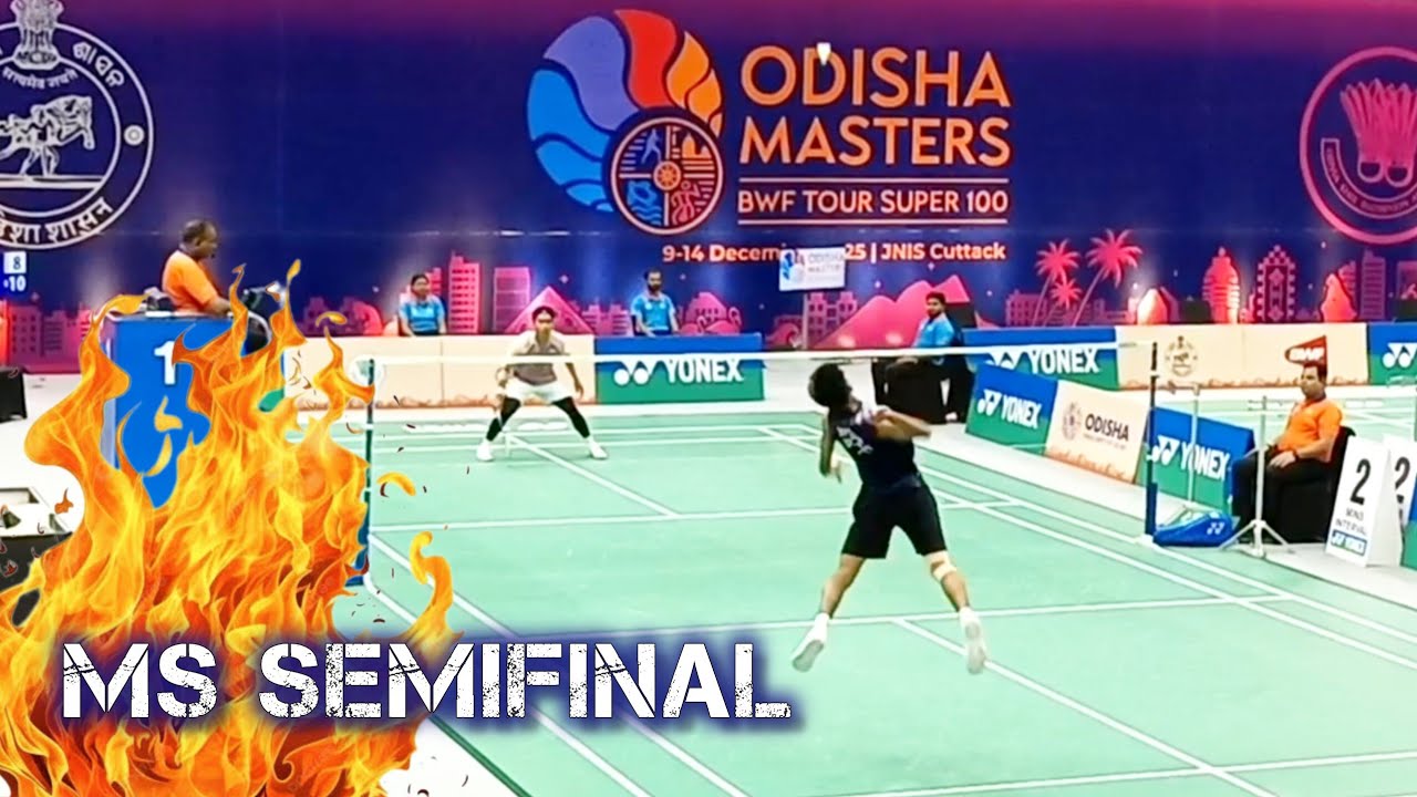 MS Semifinal IND vs IND | BWF Odisha Masters 2025 at Cuttack 