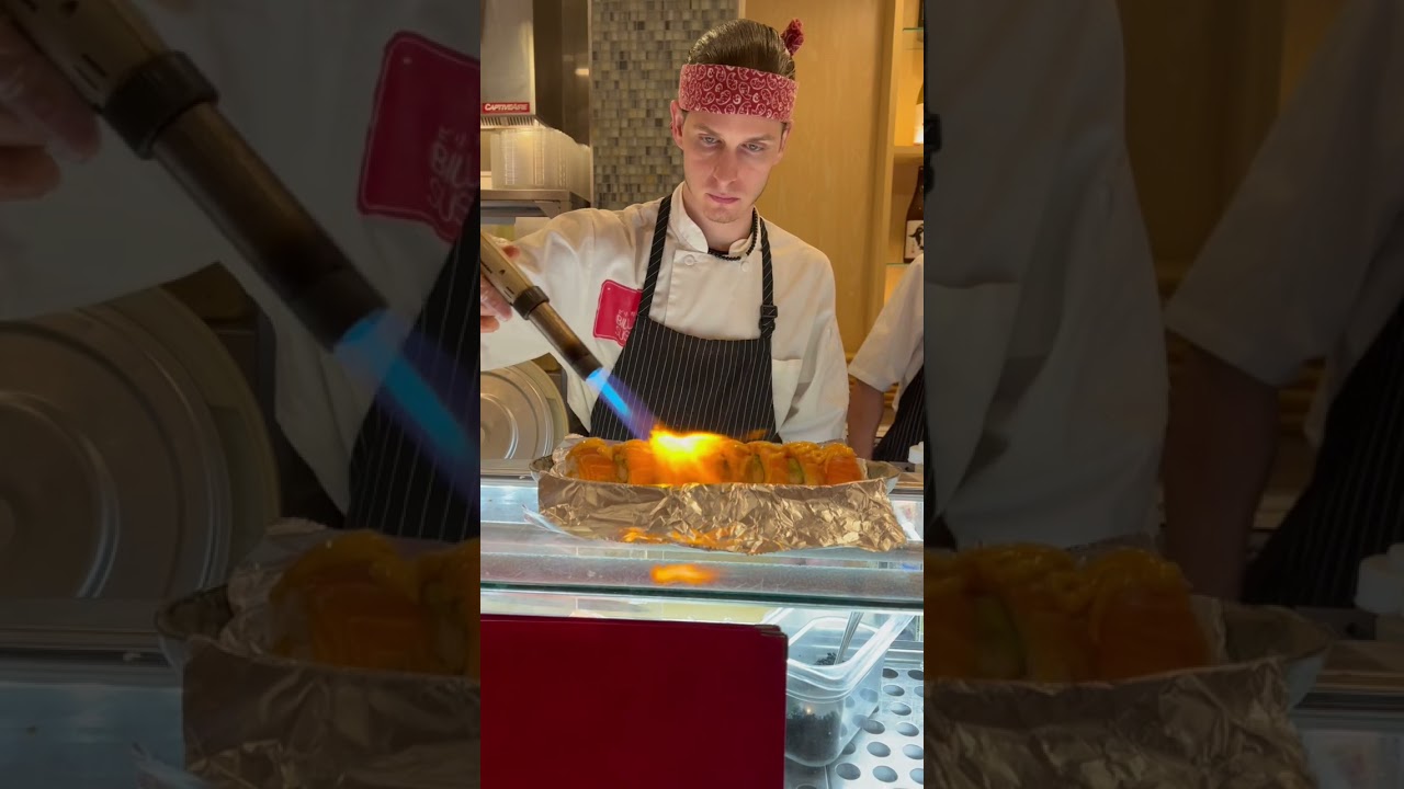 Screaming O - Seared Salmon sushi roll