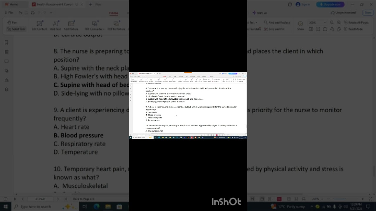 Mcqs solvH.assess 2 Unit 3 cardiovascular