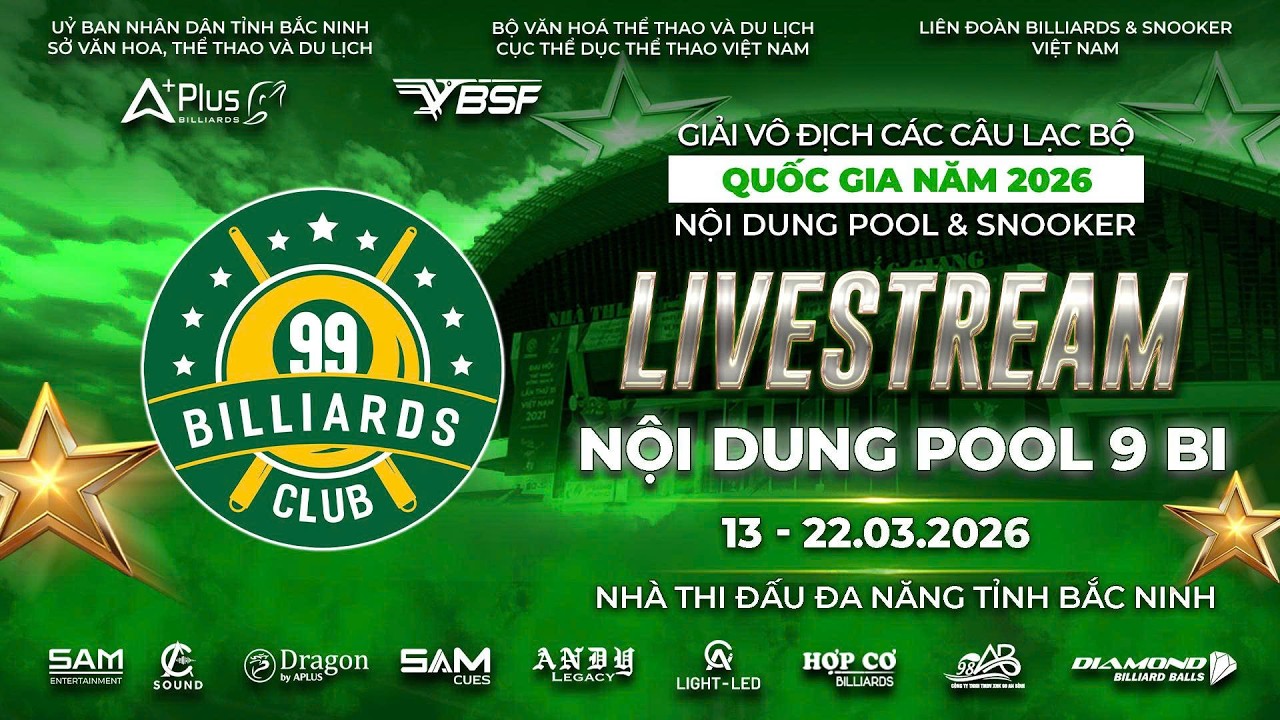 🔴 TRỰC TIẾP : HOÀNG ĐA HUY ANH VS VŨ VĂN MINH 🏆GIẢI VÔ ĐỊCH CÁC CÂU LẠC BỘ QUỐC GIA 2026