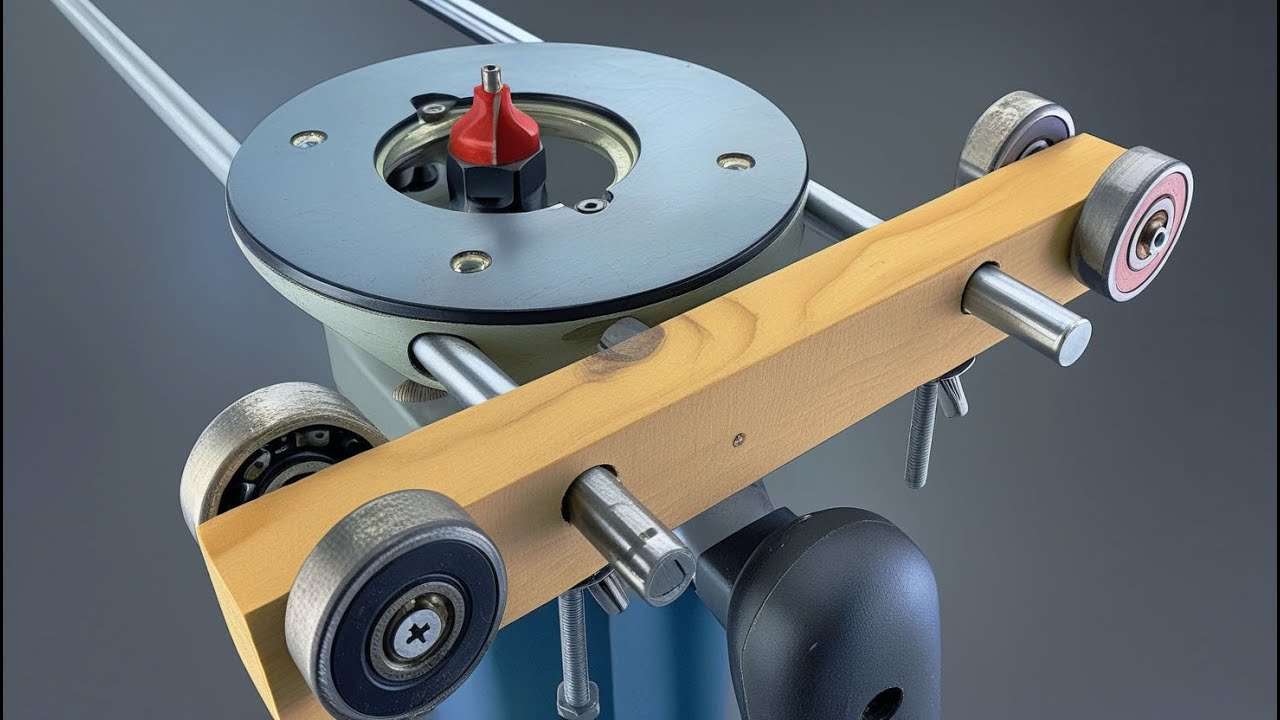 New Invention: Symmetrical Wood Groove Jig For Handheld Tube Machine – that few carpenters know