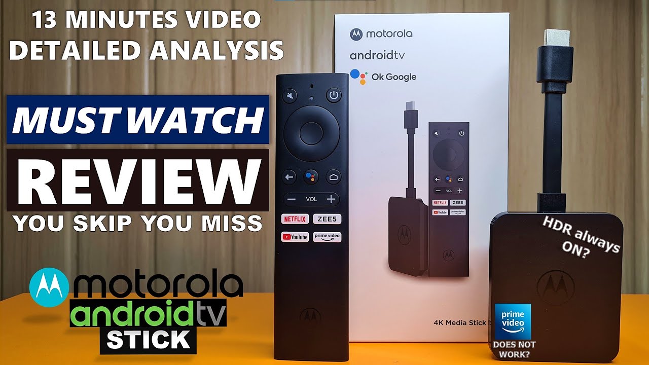Must Watch Review | Motorola TV Stick | Android TV Stick 2021 | Full Detailed Review | vs Mi Box 4k?