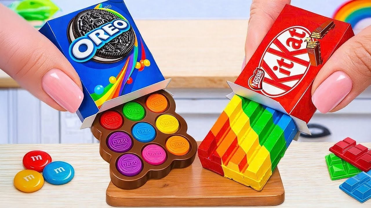 Rainbow Kitkat Bar & OREO Cakes Recipe 💖 Best of Rainbow OREO Chocolate Cake Recipe | Wonder Cake