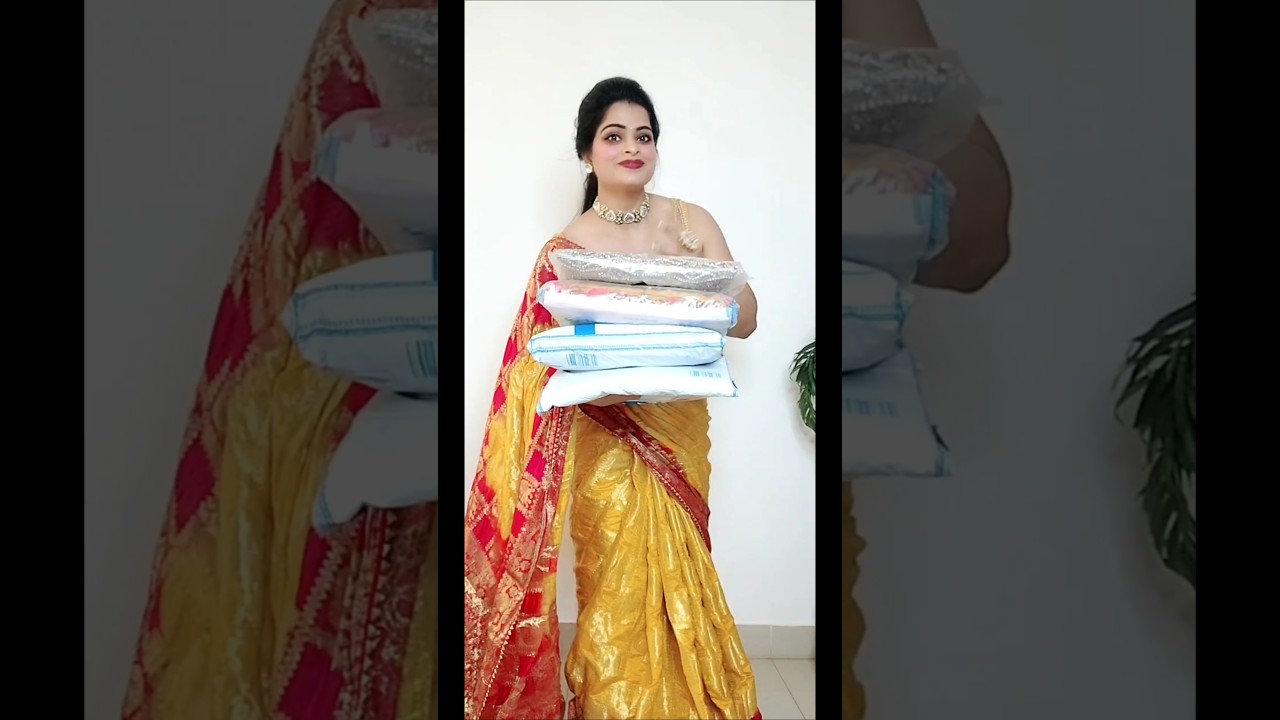 😍Meesho ready to wear saree😍Georgette/Bnarsi Silk Chickenkari /Jimmy Choo /Meesho Partywear