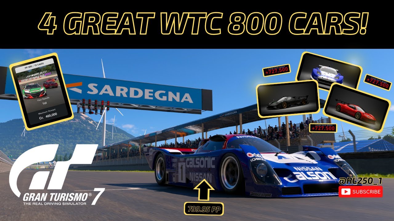4 Great Cars To Use For Easy Credits On Sardegna WTC 800