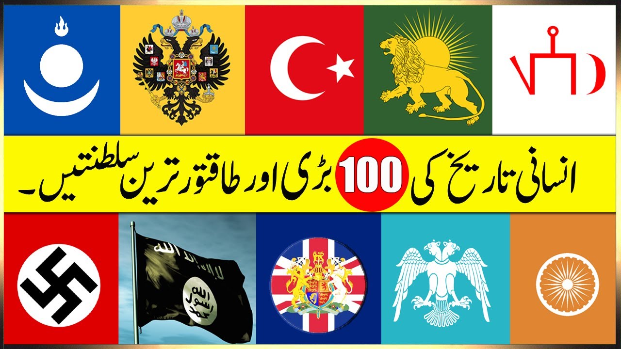 Top 100 Largest Empires In History || History With Sohail.