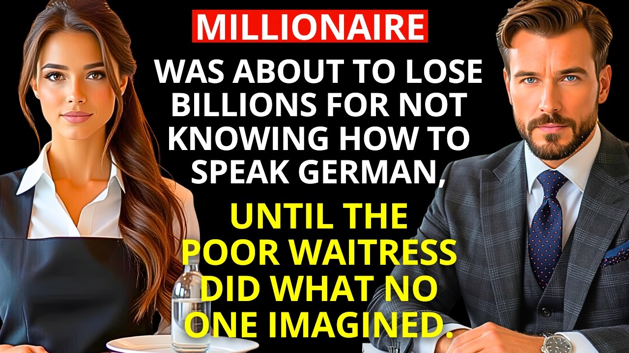 He was about to lose BILLIONS for not knowing how to speak GERMAN, until the POOR WAITRESS appeared