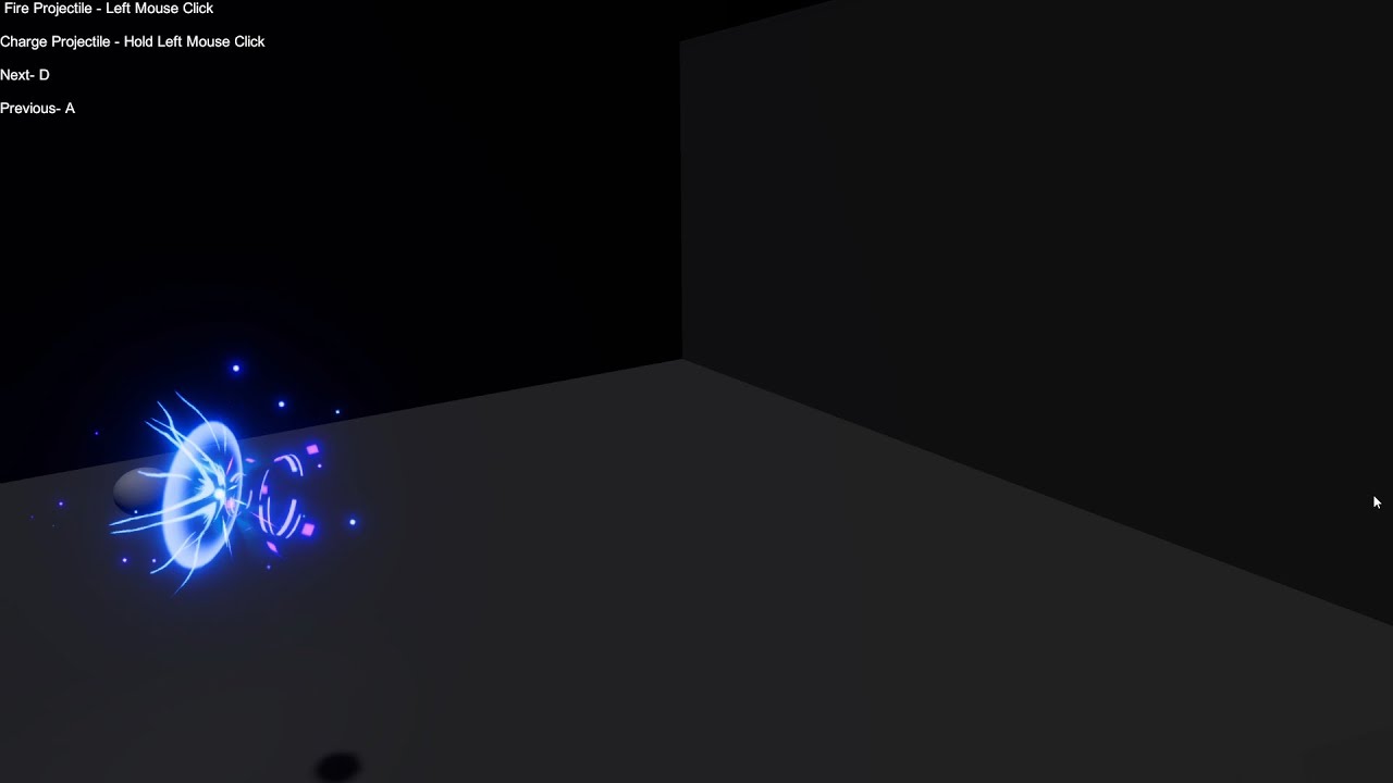URP Charged Stylized Projectiles VFX - Unity