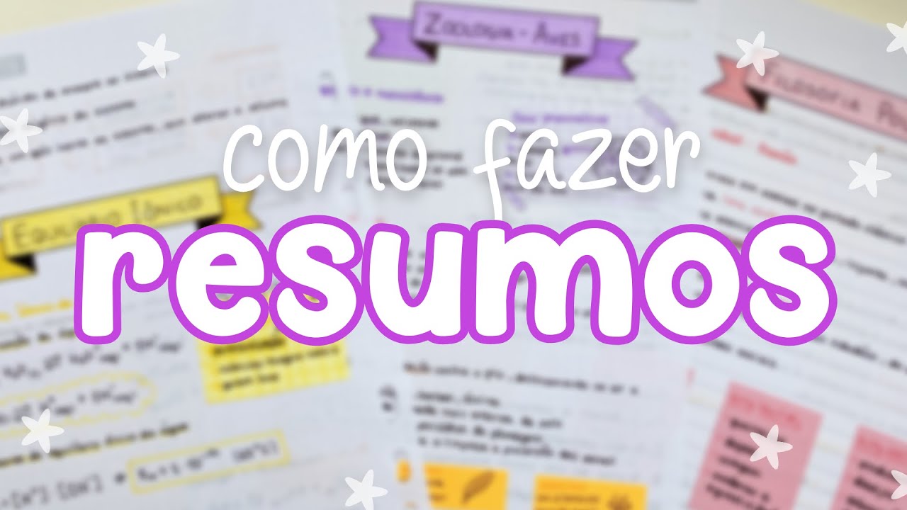 COMO FAZER RESUMOS (bonitos!) - Estudos | Batatube