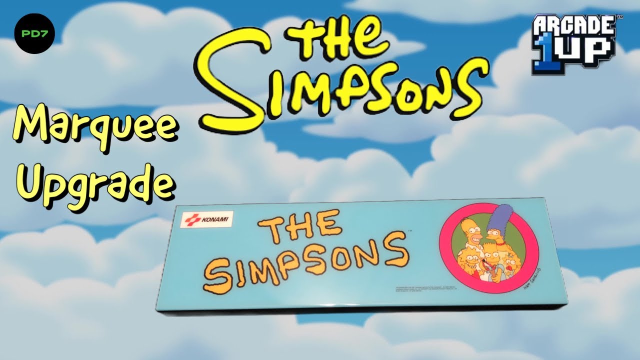 Arcade1up Simpsons Marquee Upgrade Szabo’s Arcades
