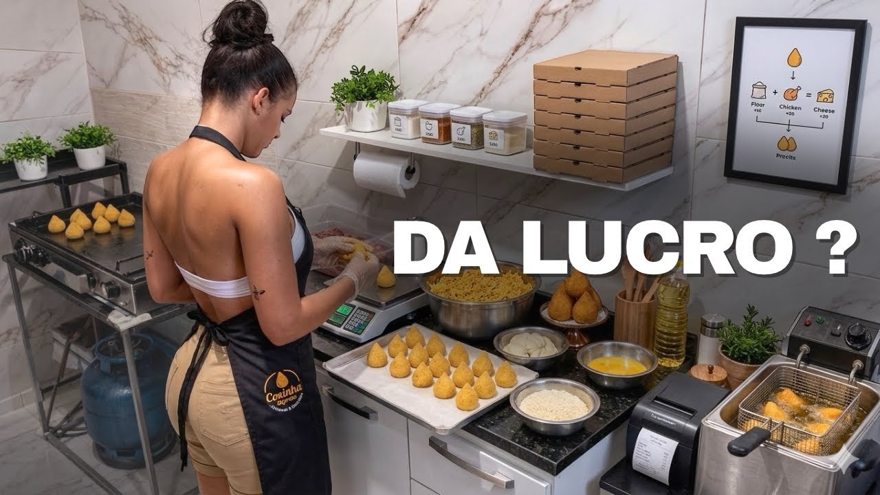 Fiz coxinha pra vender - Será que dá lucro ?