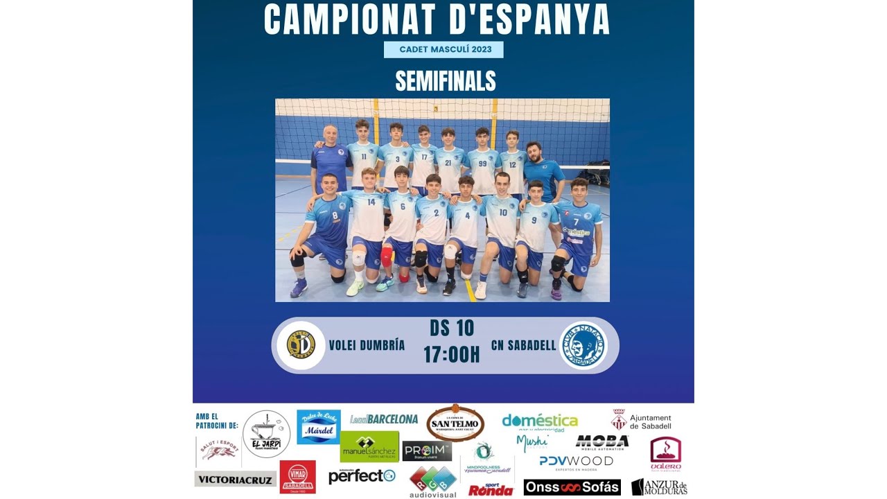 10/06/2023 Semifinal Cns Cadet Blanc - Volei Dumbría