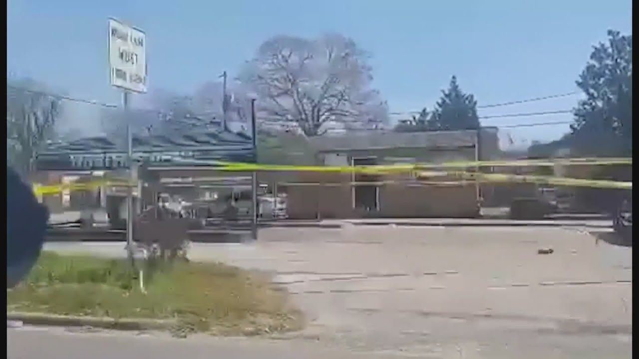South Carolina Law Enforcement Division at the scene of a shooting in Denmark