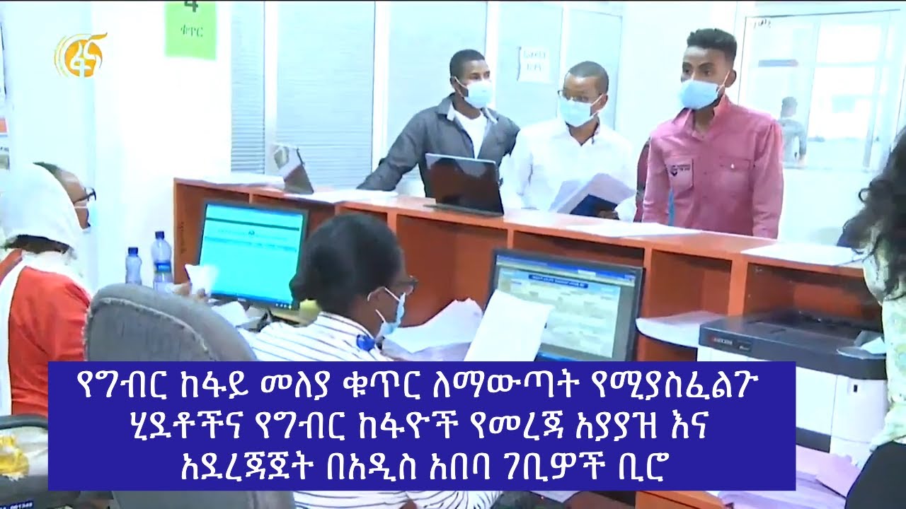የግብር ከፋይ መለያ ቁጥር ለማውጣት የሚያስፈልጉ ሂደቶችና የግብር ከፋዮች የመረጃ አያያዝ እና አደረጃጀት በአዲስ አበባ ገቢዎች ቢሮ