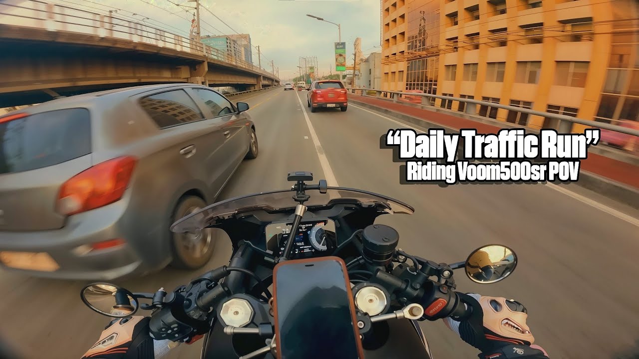 Smooth Cruising Through Traffic | Voom 500SR POV Ride
