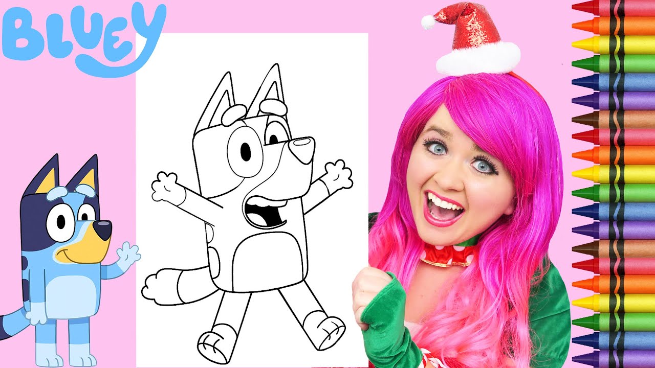 Coloring Bluey GIANT Coloring Page