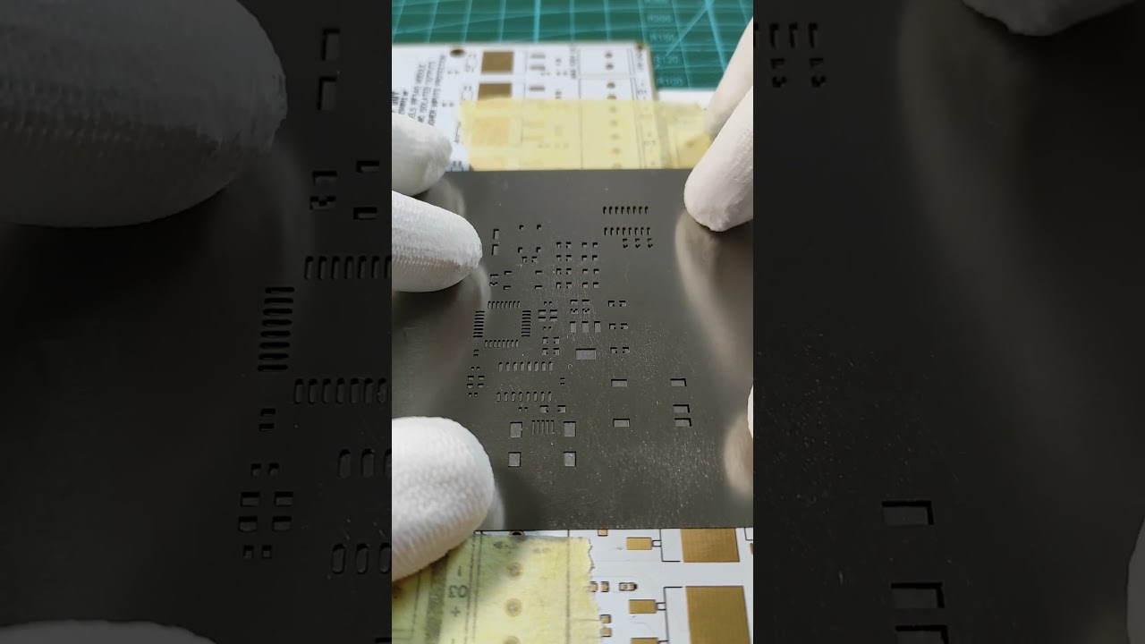 👍Perfect Soldering Achieved with JLCPCB Custom Stencils ✅  #jlcpcb #pcb #stencil #maker #soldering