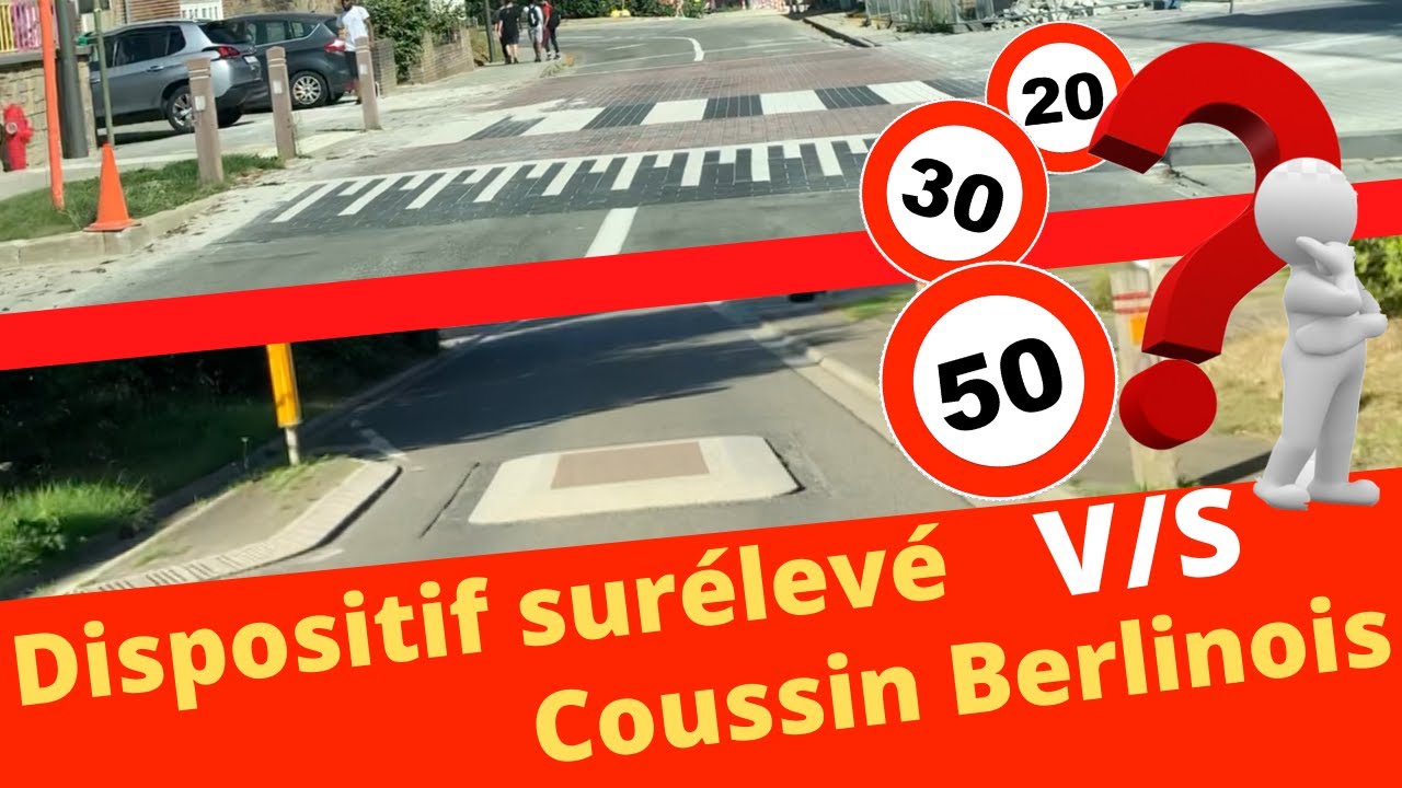 Le coussin Berlinois - le dispositif surélevé - le plateau - les vitesses respectives 🇧🇪