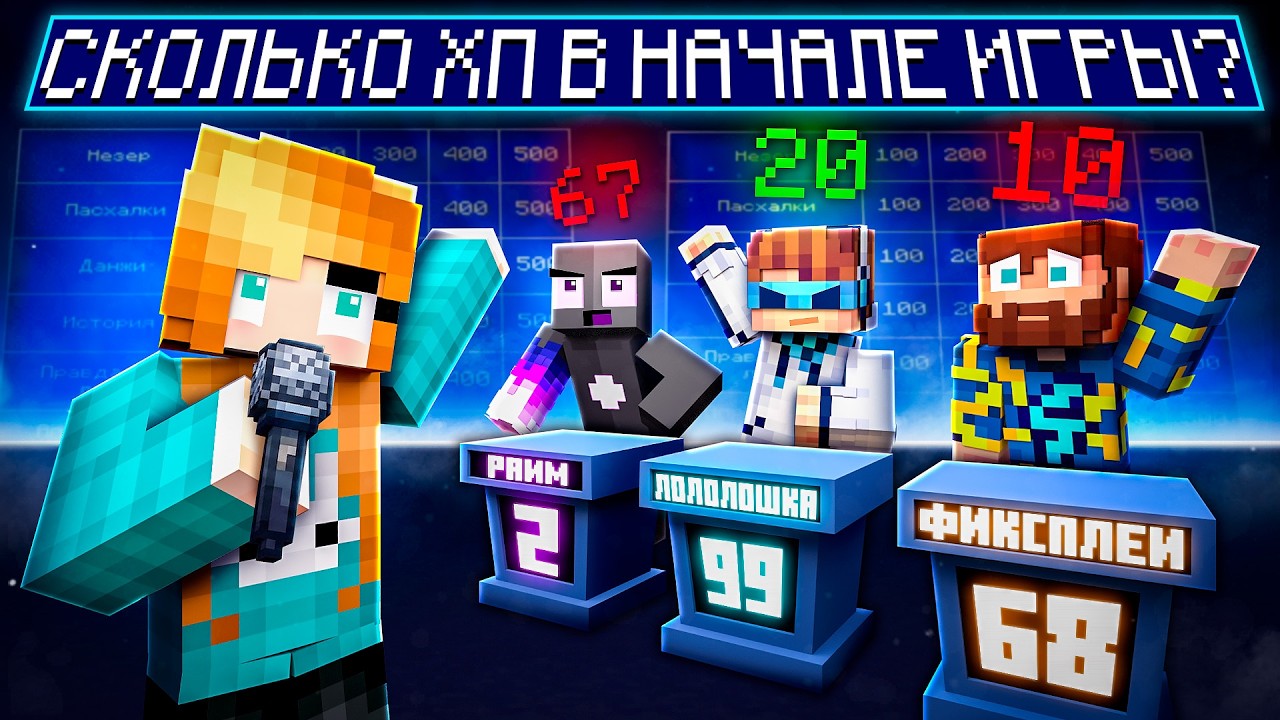 ШОУ СВОЯ ИГРА + Лололошка Кабан  Райм Фиксплей Градус #2 [Кто ЗНАТОК МАЙНКРАФТА?]